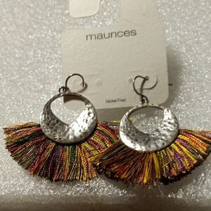 Maurices Multicolor fan Tassel Earrings